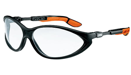 uvex cybric side arm spectacles extremely scratch and chemical resistant on both sides