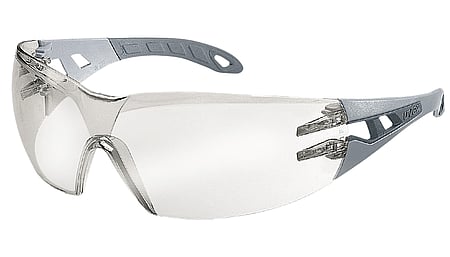 uvex pheos spectacles, silver mirror lens, anti-fog coating on the inside