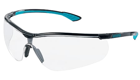 uvex sportstyle frame glasses: scratch-resistant on the outside, permanently fog-free on the inside