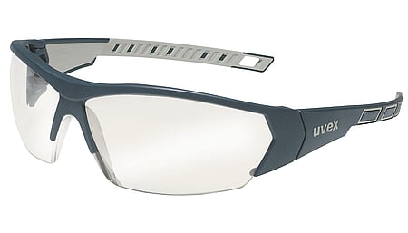 uvex i-works spectacles with silver mirror on the lens