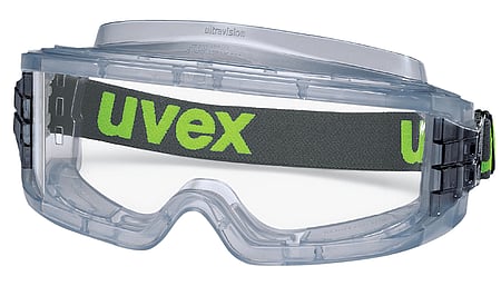 uvex ultravision full-vision goggles anti-fog, scratch-resistant, chemical-resistant