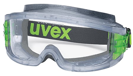uvex ultravision full-vision goggles with anti-fog coating