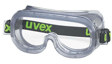 uvex 9305 full-vision goggles with anti-fog coating