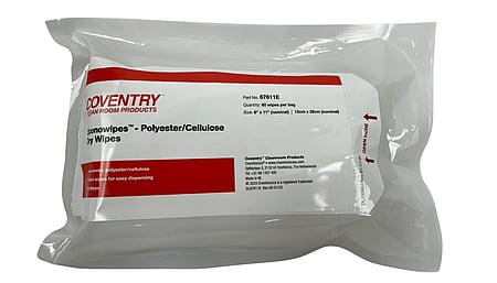 Chemtronics Cleanroom cleaning cloths, 1 ply, white, 15 x 28cm, 60 cloths