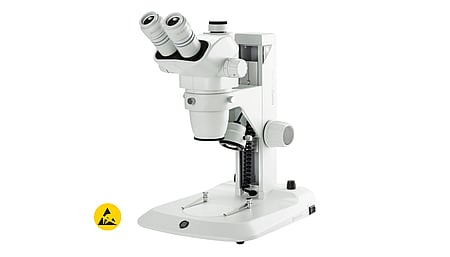 ESD stereomicroscope NexiusZoom 1902-S, binocular, 0.67-4.5, HWF10x/22mm, white