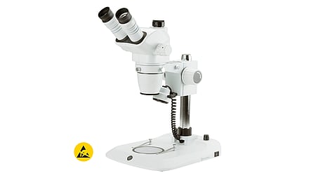 ESD stereomicroscope NexiusZoom 1903-P, trinocular, 0.67-4.5, HWF10x/22mm, white