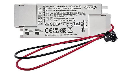 10W DALI2 DT6, AC-PUSH, constant current LED driver, NFC, incl. MD plug
