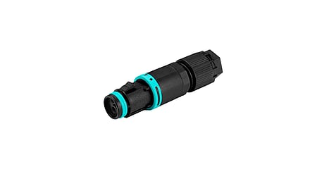 Micro-connecteur rond, 3p, femelle, raccordement à vis, 0.25-1.0mm2, D5.8-6.9mm, IP66/IP68/IP69