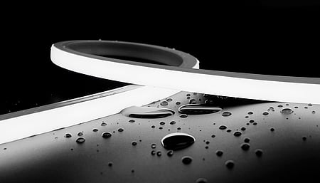 Flexible IP68 PU neon LED strip / Topview / 15W / 2700K / CRI >90