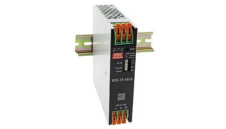 75W DIN rail power supply 24V/3.12A, peak power