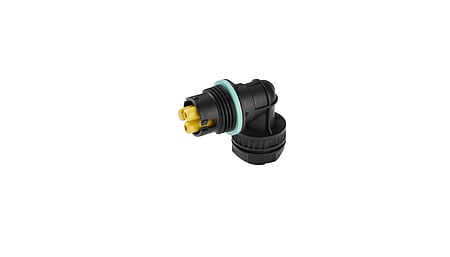 TH385 90° M20 connector, 2p, screw connection, 0.5-2.5mm2, IP68