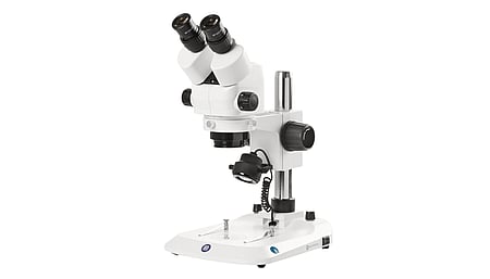 StereoBlue EVO 1702-P stereomicroscope, binocular, 0.5x - 5.5x zoom, column stand