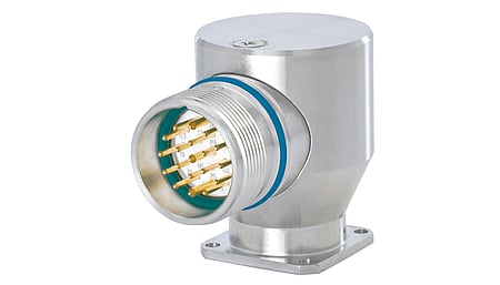 Boîtier M23 Signal INOX Connecteur coudé