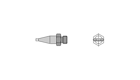 F02 Flat nozzle 8.0mm X 1.5mm