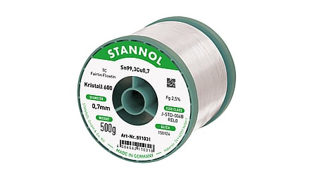 Solder wire crystal 600, Sn99,3Cu0,7 - FLOWTIN TC - Fairtin, 0.7mm, 500g