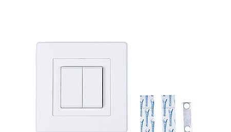WS-LIV-BLE-2-WS Casambi Wandsender Weiss mit Zweierwippe