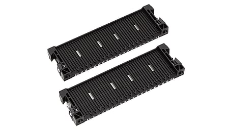 RACK-SYSTEM 100 RS - ESD slotted wall pair 300 255x14x80 to 80mm