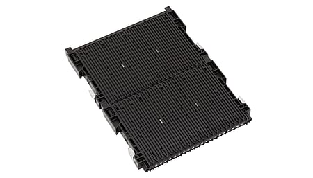 RACK-SYSTEM 180 RS - ESD double grooved wall 300 with floor stop, reinforced 255x22x345