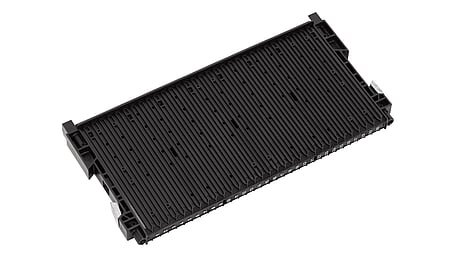 RACK-SYSTEM 180 RS - ESD slotted wall 400 with floor stop type32 355x22/32x180