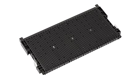 RACK-SYSTEM 180 RS - ESD slotted wall 400 without base stop, reinforced 355x22/32x180