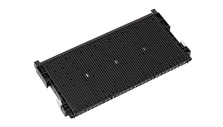 RACK-SYSTEM 180 RS - ESD slotted wall 400 with base stop type 22, reinforced 355x22/32x180