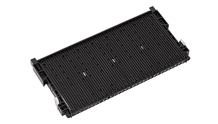 RACK-SYSTEM 180 RS - ESD slotted wall 400 with base stop type 32, reinforced 355x22/32x180