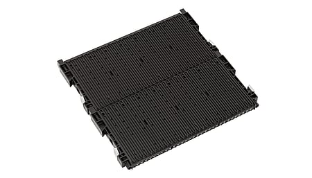 RACK-SYSTEM 180 RS - ESD double slot wall 400 with floor stop type 22 355x22/32x345