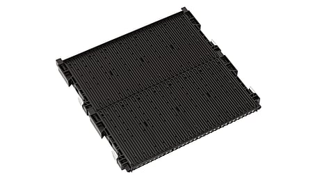 RACK-SYSTEM 180 RS - ESD double slot wall 400 with floor stop type32 355x22/32x345