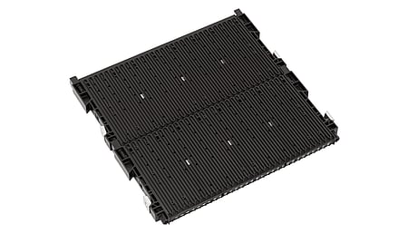 RACK-SYSTEM 180 RS - ESD double slot wall 400 without floor stop reinforced 355x22/32x345