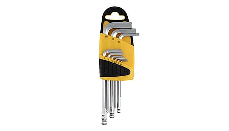 Hexagon pin wrench set 9 pcs