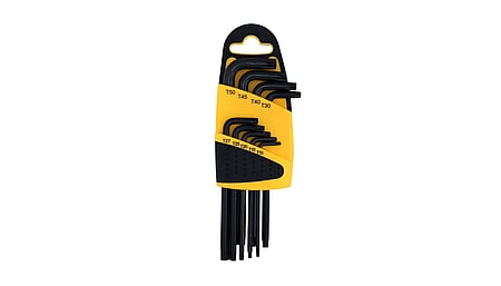 TORX pin wrench set with hole 9 pcs