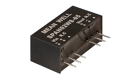 SPAN02W8 + DPAN02W8, Convertisseur DC-DC 2W avec entrée 8:1, SIP8