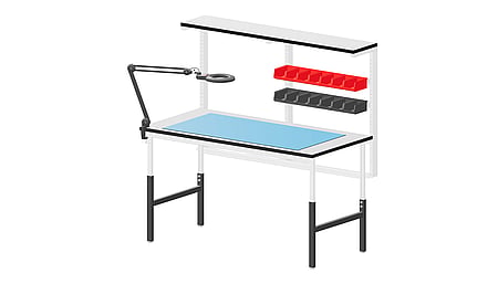 ESD-Tisch Classic S2 Breite 1530 x Tiefe 750 mm, höhenverstellbar