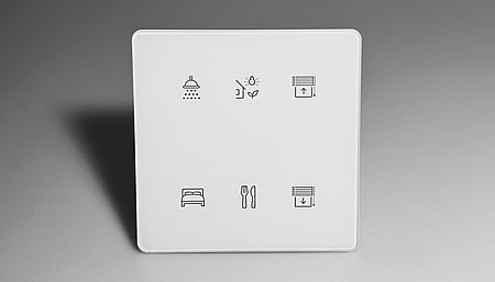 EVYTRA Casambi Flush Mount Switch, 2, 4 oder 6 Tasten, schwarz oder weiss