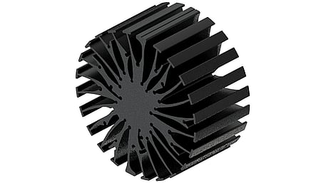 Réchauffeur modulaire LED star, ø99mm, H 50mm, Noir anodisé