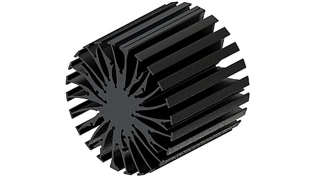 Réchauffeur modulaire LED star, ø99mm, H 80mm, Noir anodisé
