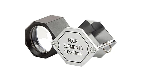 Folding diamond loupe, 10x magnification, PB.5037