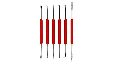 Soldering aid set, 6 double-sided tools