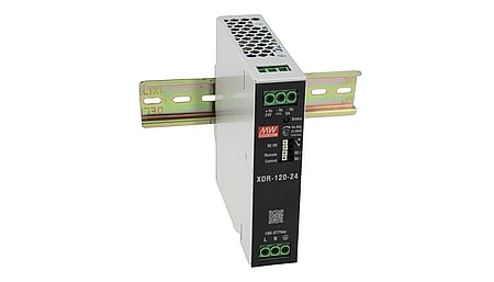 120W DIN rail power supply 24V/5A, peak power