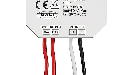 NFC-programmierbare 2-Tasten-Steuereinheit für DALI2 DT6/DT8