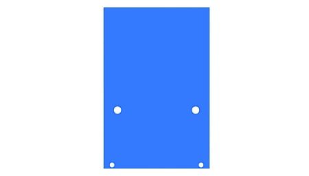 Plaque d'obturation pour rack 3U CPS-2000/3000