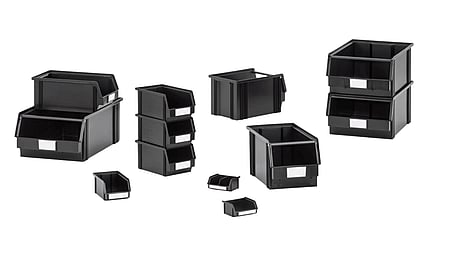 ESD CLASSICBOX BLACK CB MC - Conductive open-fronted storage bins