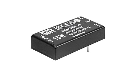SKA15W8 + DKA15W8, 15W DC-DC converter with 8:1 input, 2"x1" housing