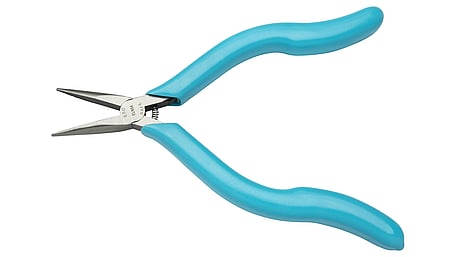 Pince à becs longs et effilés, fine, à mâchoires dentelées, 6-1/2", antistatique (ESD)