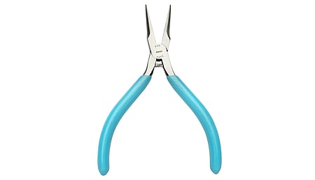 5" ESD-safe smooth needle-nose pliers with smooth jaws and a slim profile
