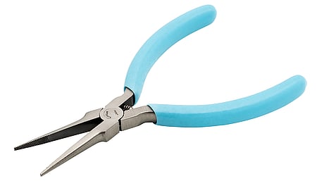 5-1/2" ESD-safe, serrated jaws, slim-nose pliers