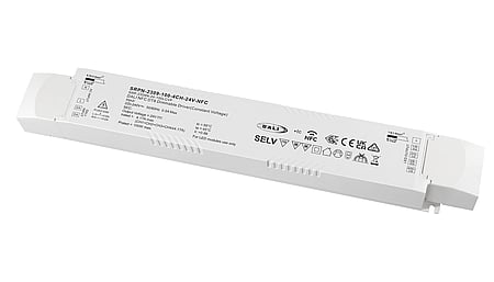 100W DALI2 DT8, 4 Kanal, 24Vdc Konstantspannung LED Treiber, NFC