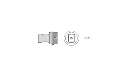 Buse à air chaud NQ15, chauffage sur 4 côtés, 4,5 × 10,0 mm
