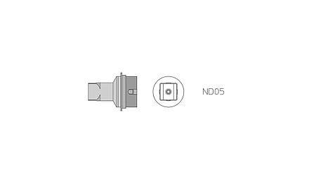 ND05 Buse à air chaud, chauffée des deux côtés, 10,7 × 10,7 mm