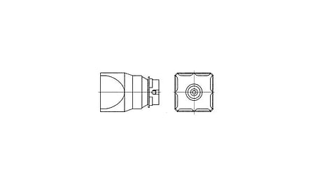Buse à air chaud NQ, chauffage sur 4 côtés, 24,0 × 12,0 mm